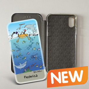 Cover artistica per Smartphone Personalizzata soggetto "Mare" modello con apertura "a Libro" (Copia)
