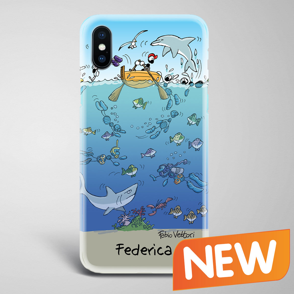 Cover artistica per Smartphone Personalizzata Mare