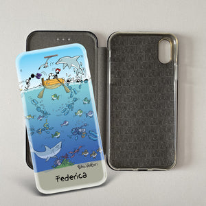 Cover artistica per Smartphone Personalizzata soggetto "Mare" modello con apertura "a Libro" (Copia)