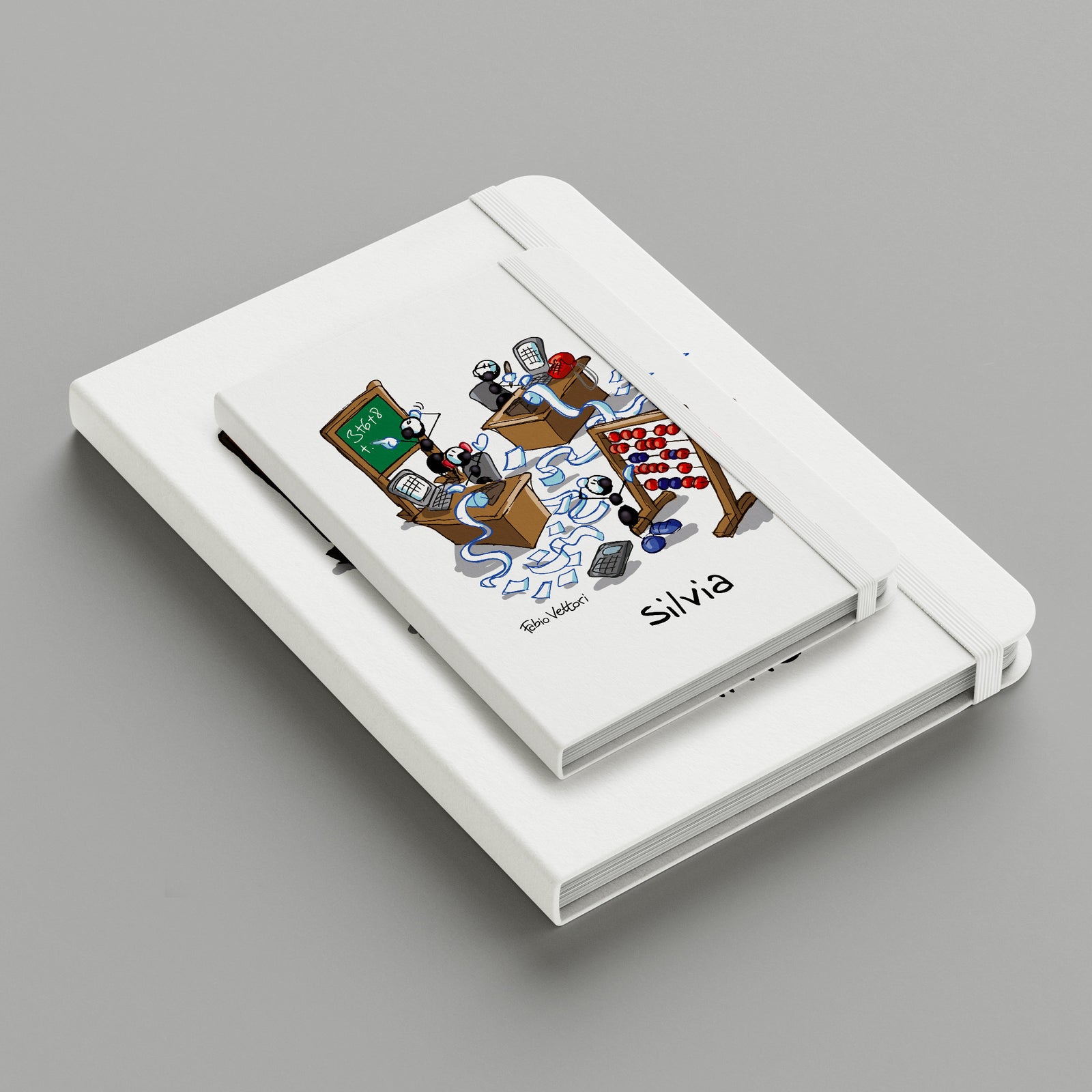 Personalized notebook with "Mathematicians" theme