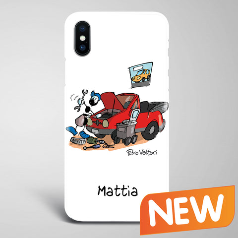 Cover artistica per Smartphone Personalizzata Meccanico