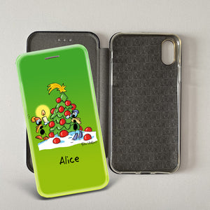 Customized artistic cover for Smartphone subject "Pizza Chef" model with "Book" opening
