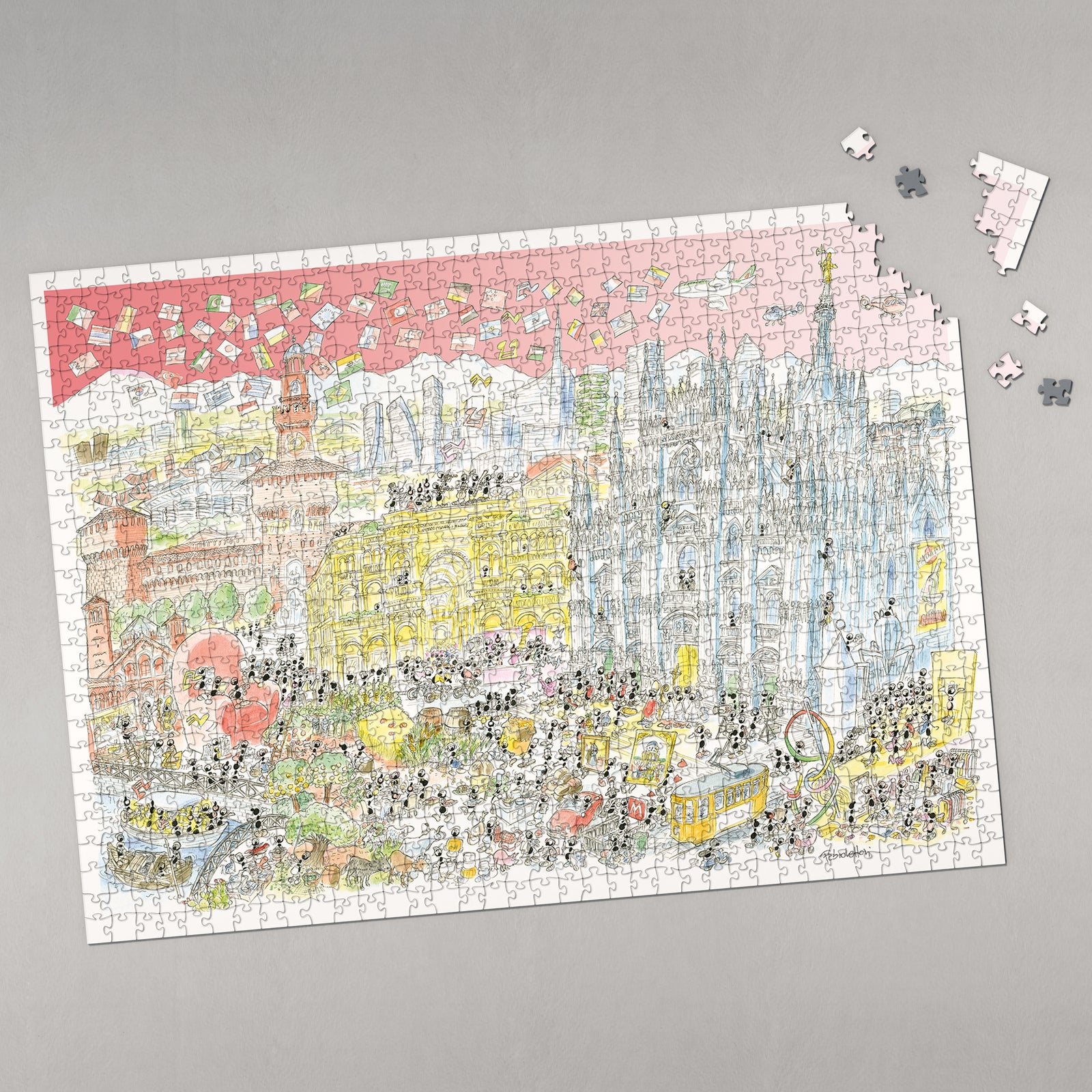 Puzzle "Milano a Colori" 1080 pezzi