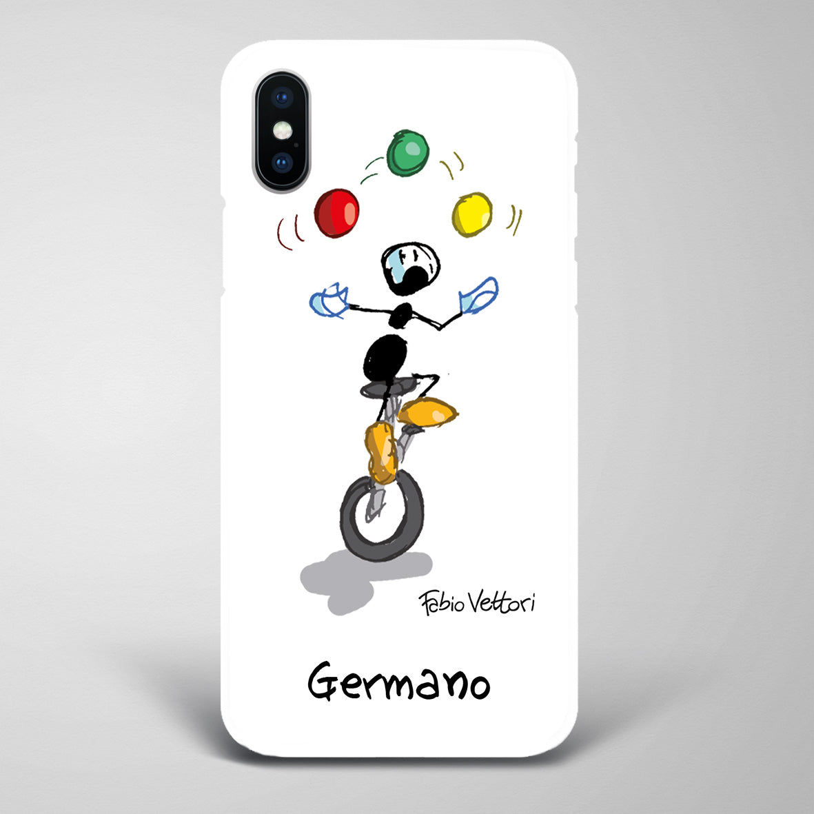 Artistic Smartphone Cover Personalized Unicycle