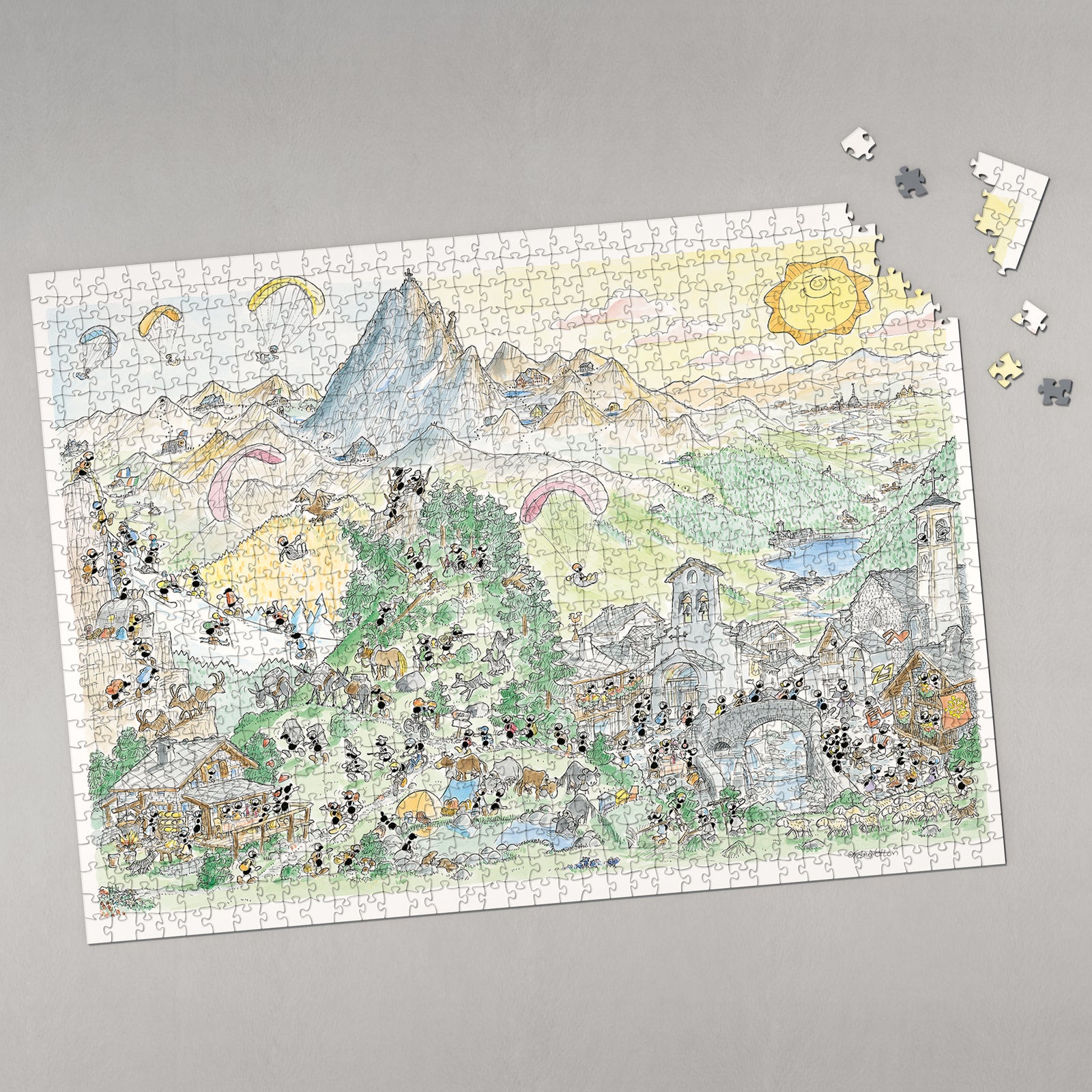 Puzzle "Mountain" 1080 pieces