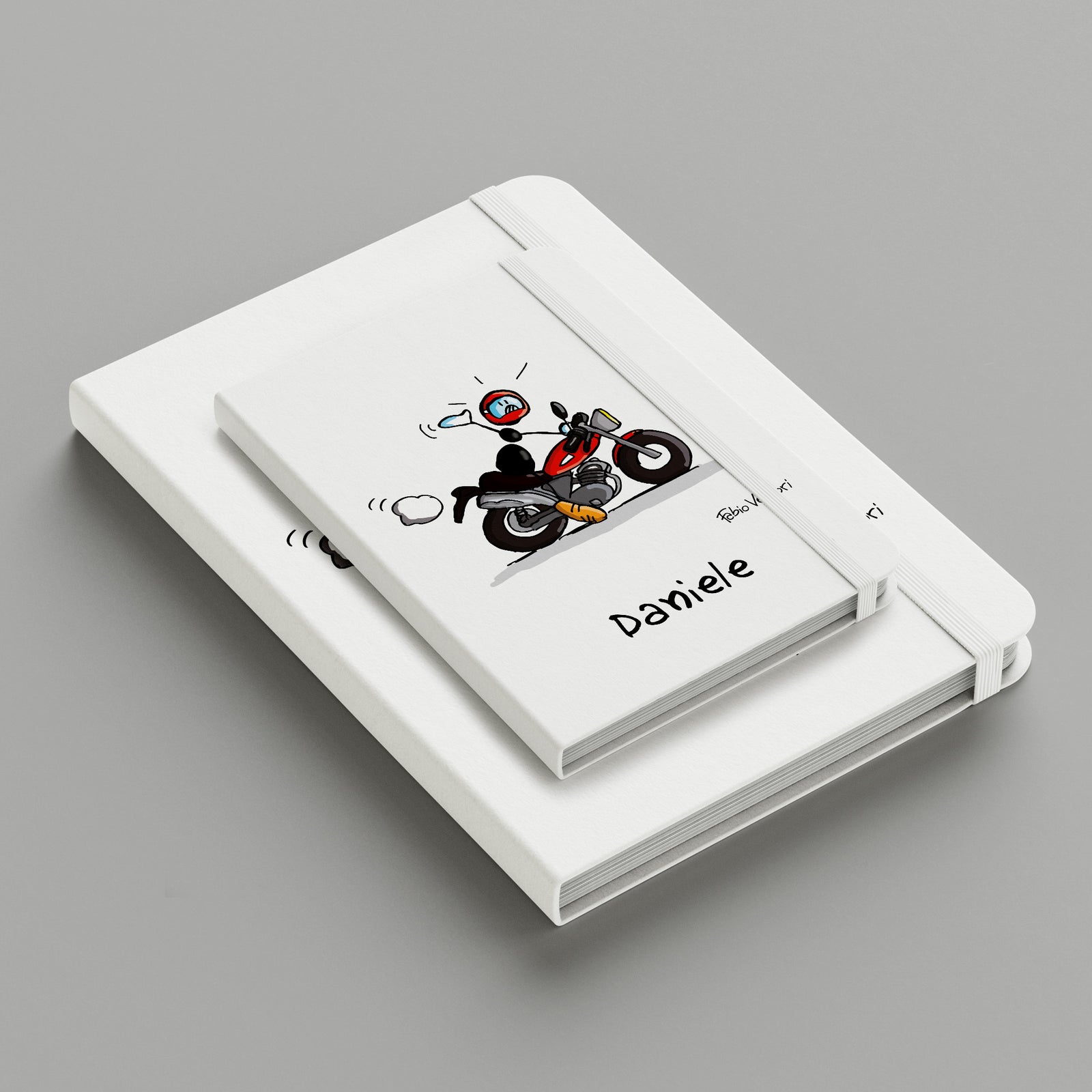 Personalized notebook with "Motorcycle" theme