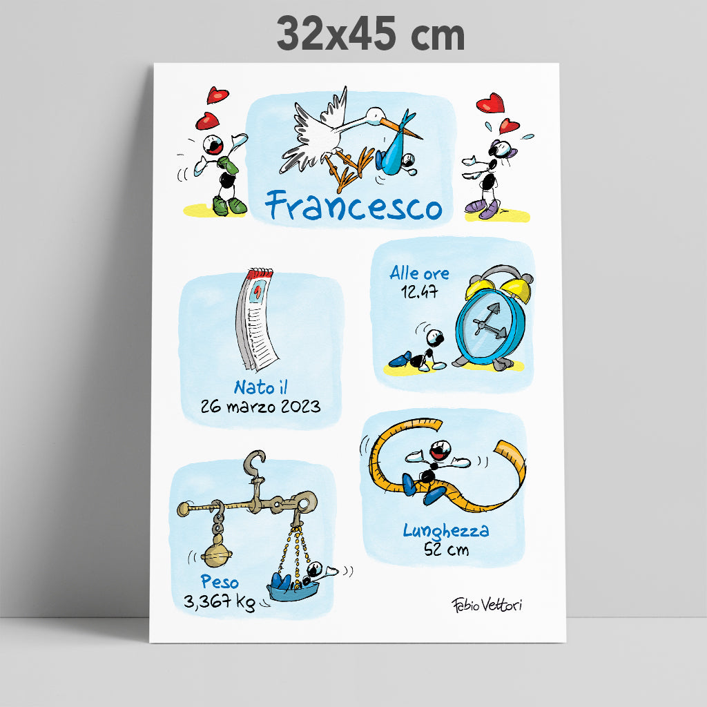32x45 cm - Maschio