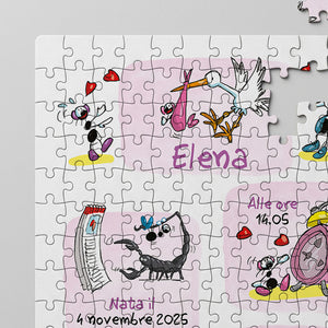 Puzzle Personalizzato soggetto "Nuovo Nato"