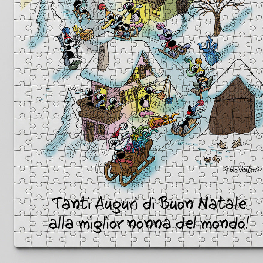 Puzzle Personalizzato soggetto "Slittini"