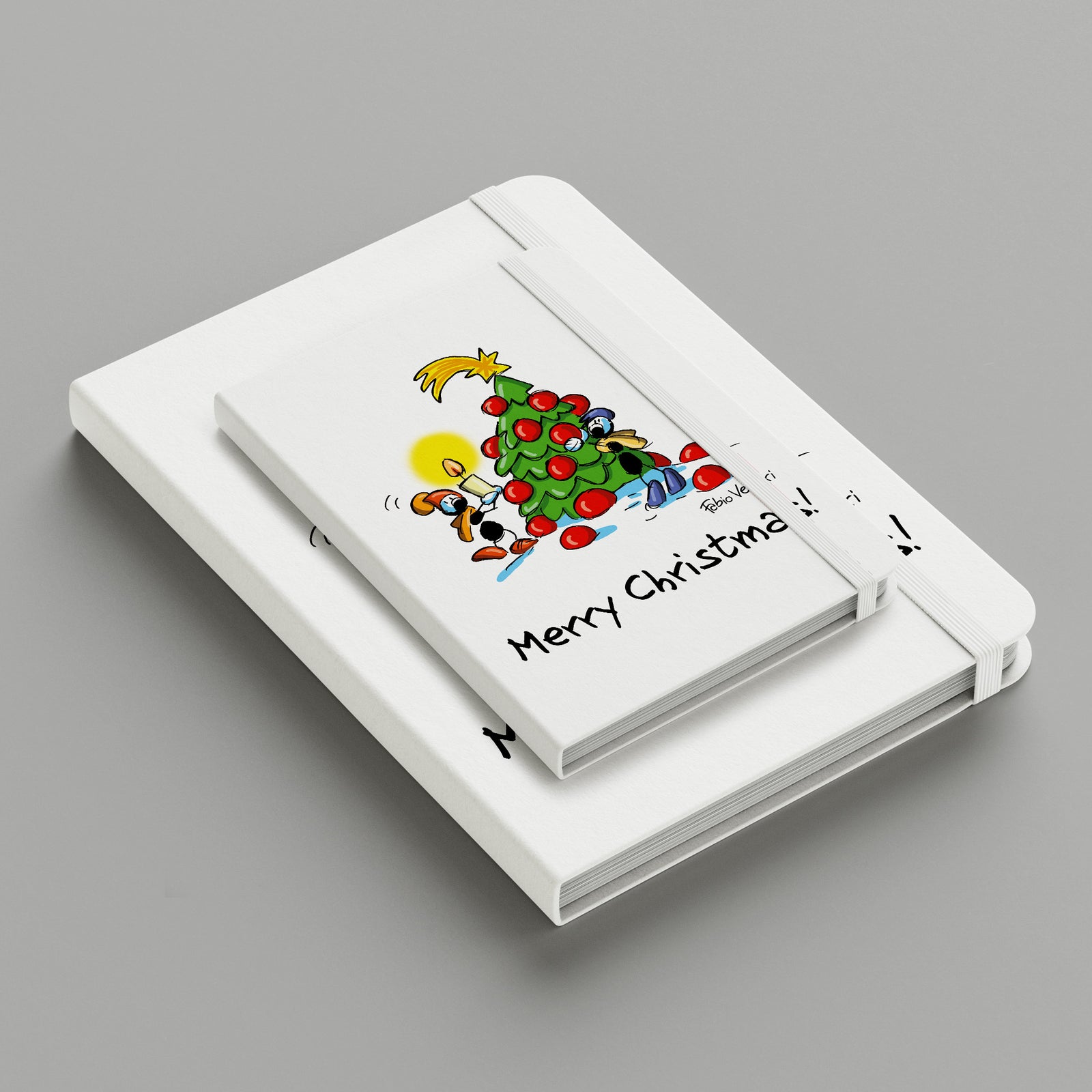 Personalized Notebook "Merry Christmas" subject
