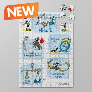 Puzzle Personalizzato soggetto "Nuovo Nato"