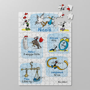 Puzzle Personalizzato soggetto "Nuovo Nato"