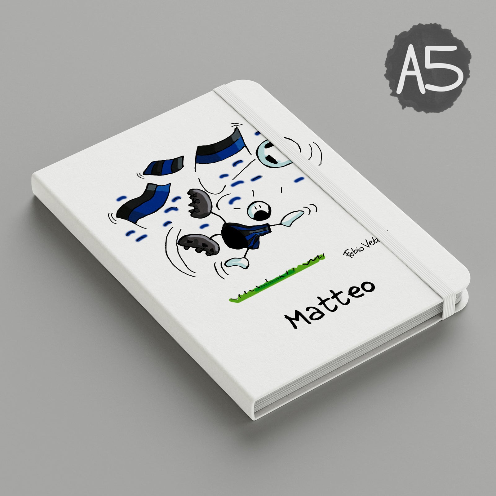 Notebook Personalizzato soggetto "Neroazzurro"