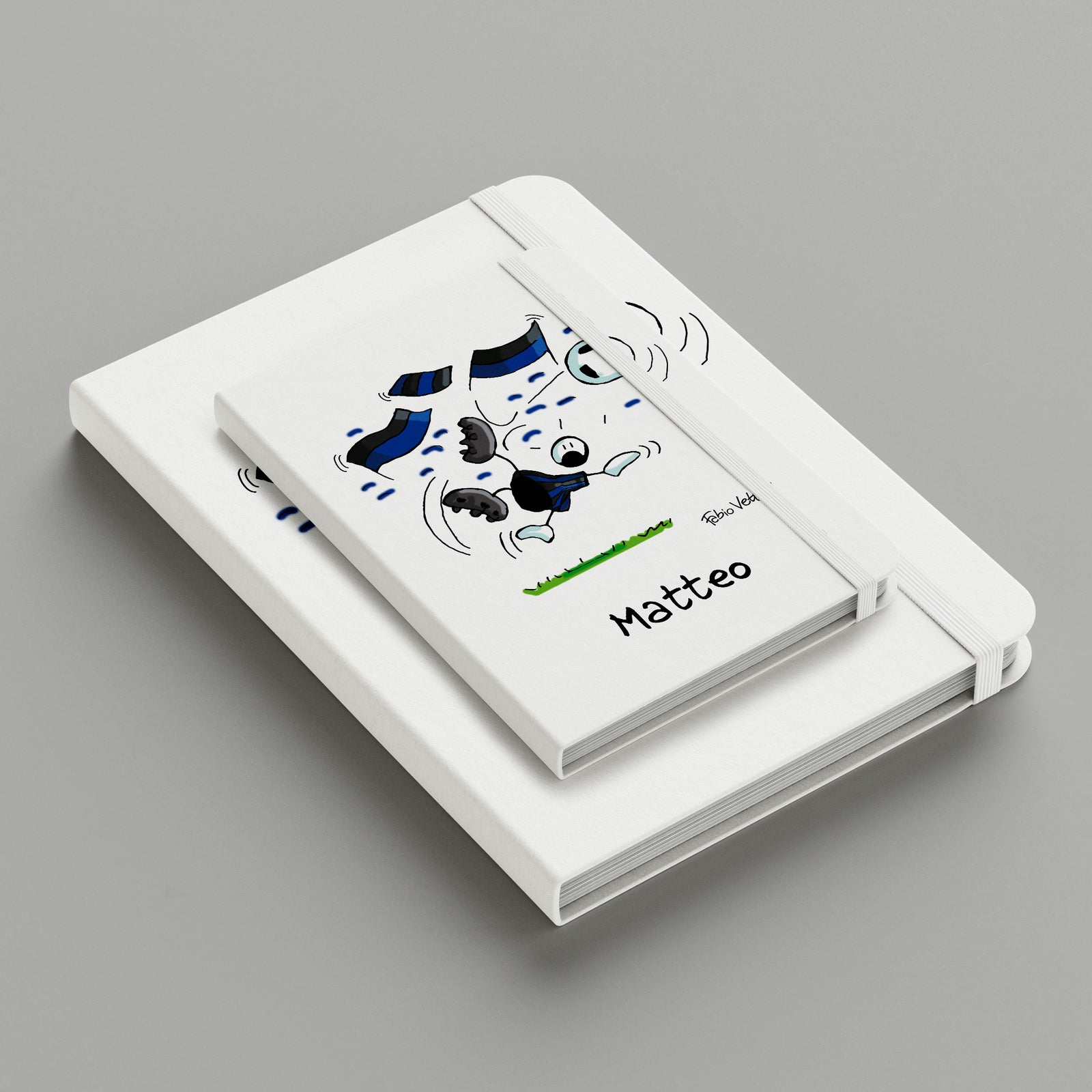 Notebook Personalizzato soggetto "Neroazzurro"