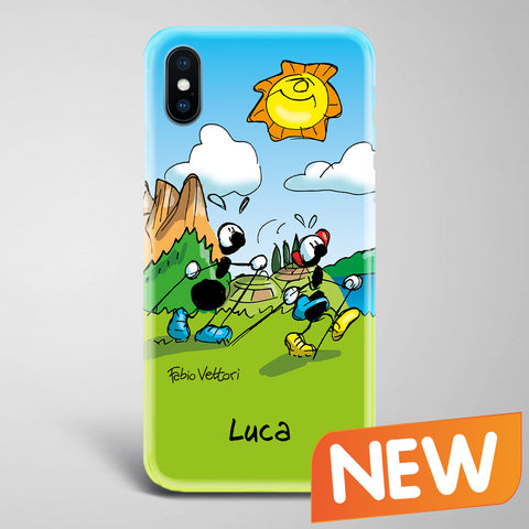 Cover artistica per Smartphone Personalizzata Nordic walking