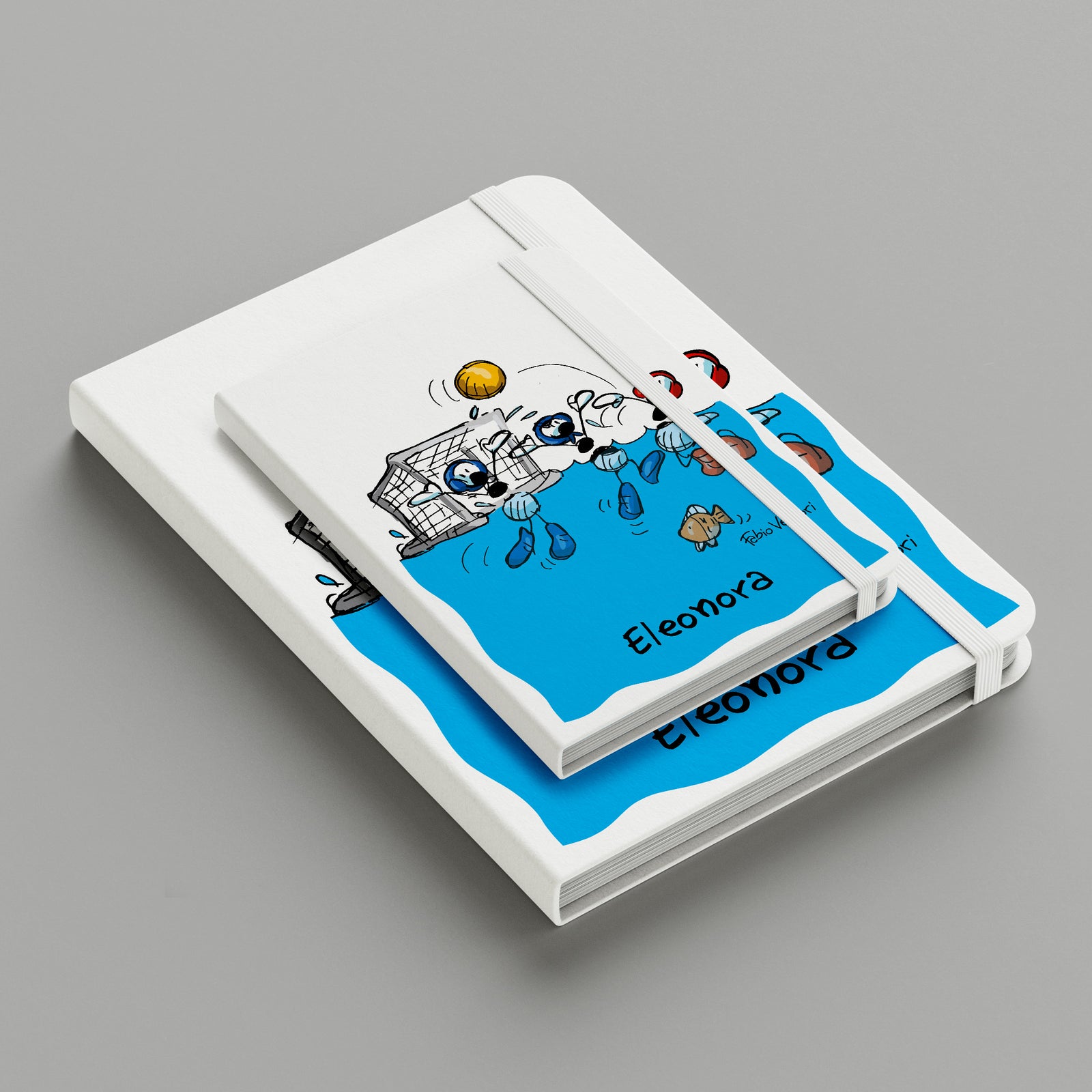 Personalized notebook with "Water Polo" theme