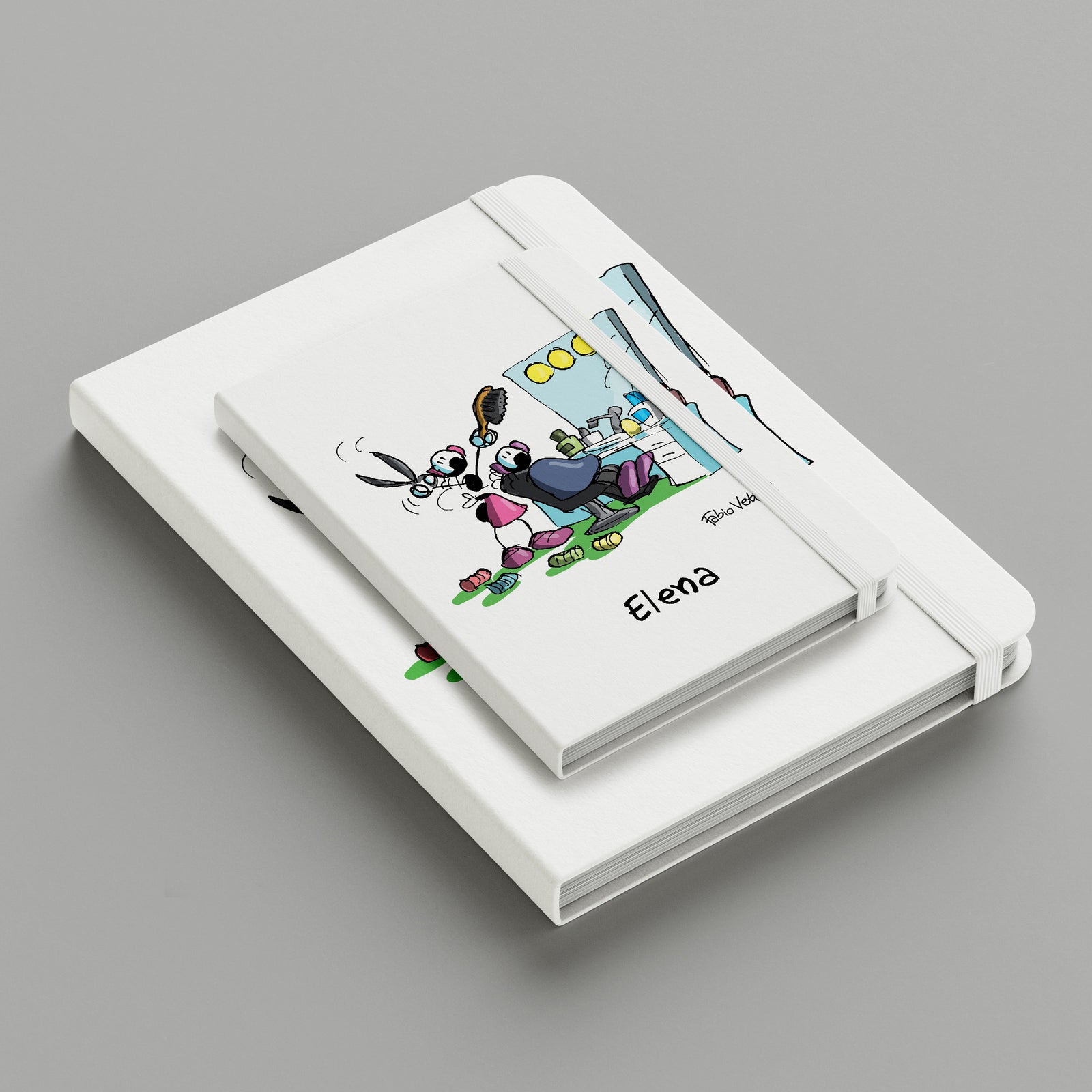 Personalized notebook with "Hairdresser" theme