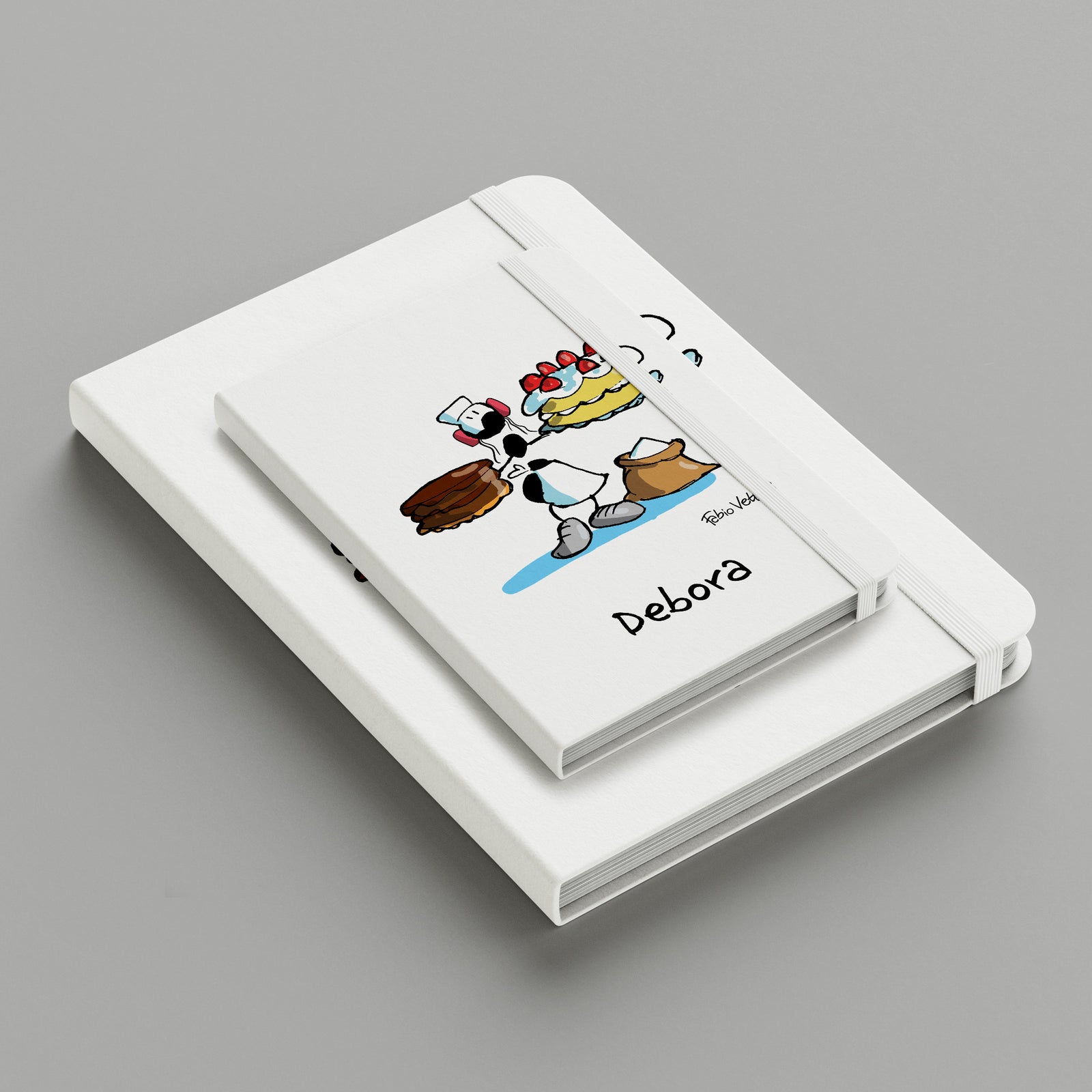 Personalized notebook with "Pastry" theme