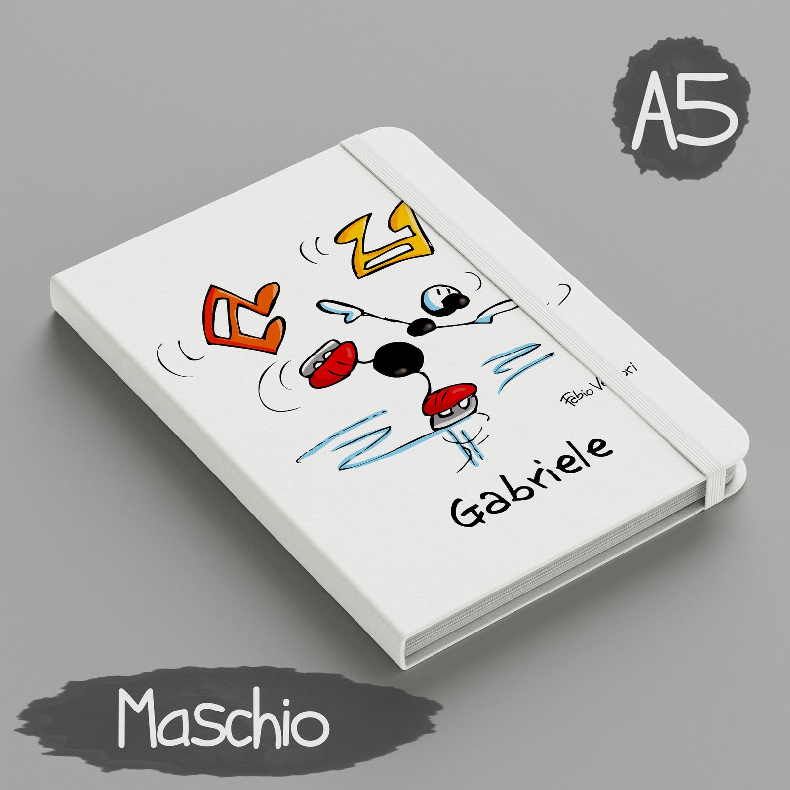 Personalized notebook with the subject "Ice Skating"