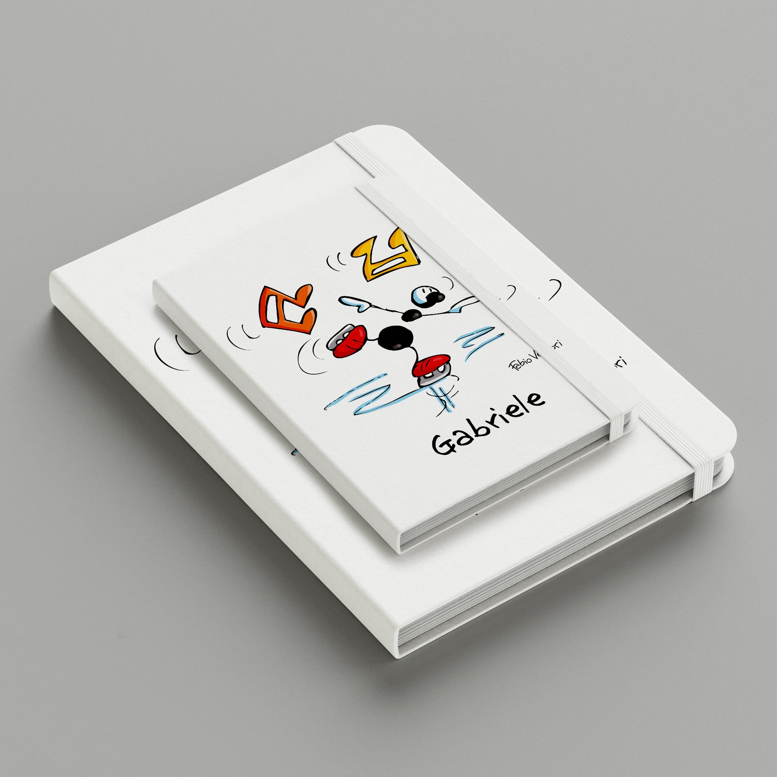 Personalized notebook with the subject "Ice Skating"