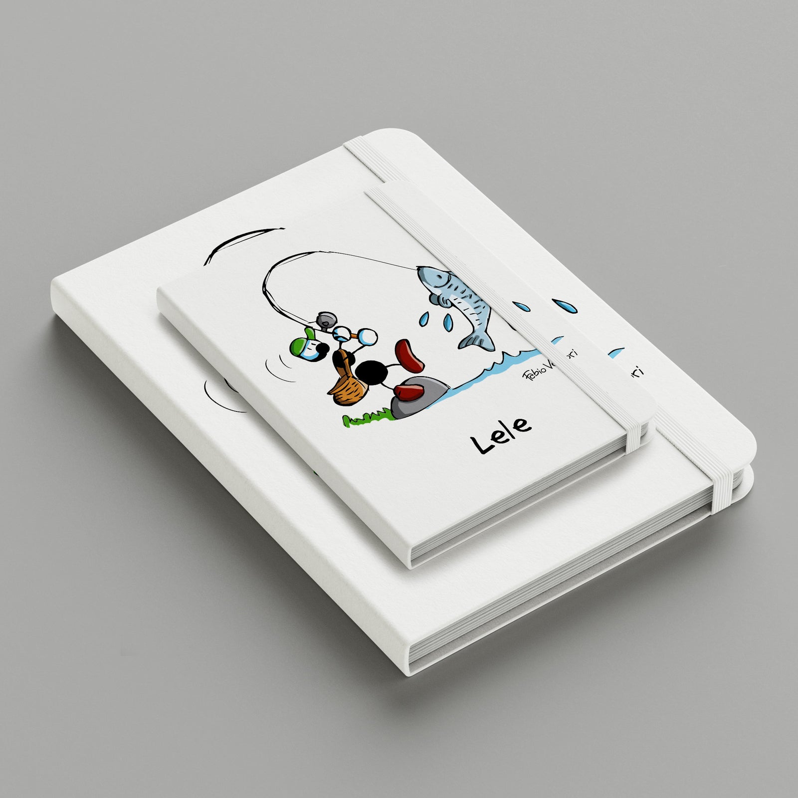 Personalized notebook with "Fisherman" theme