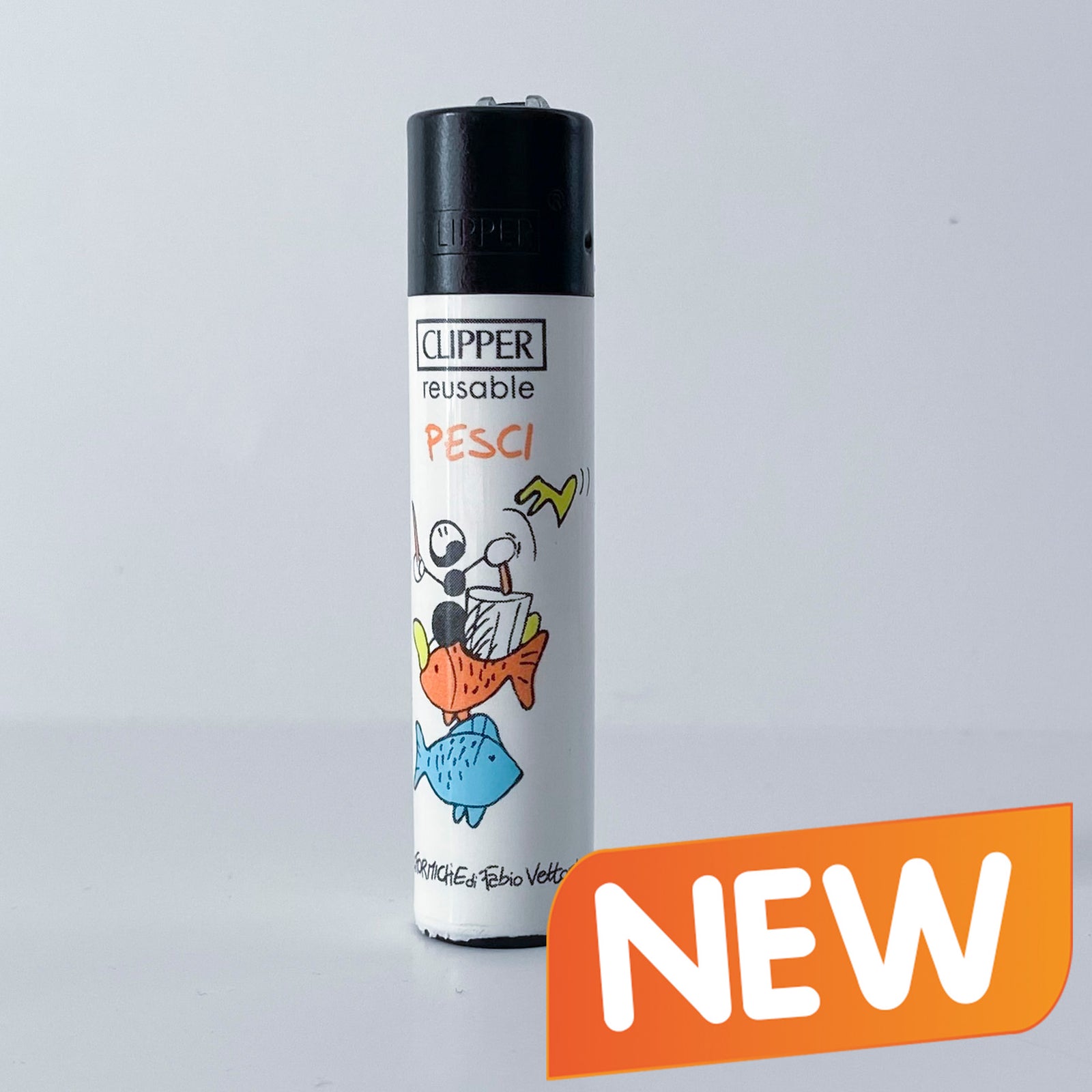 CLIPPER lighter limited series Zodiaco by Fabio Vettori Subject "Pisces"