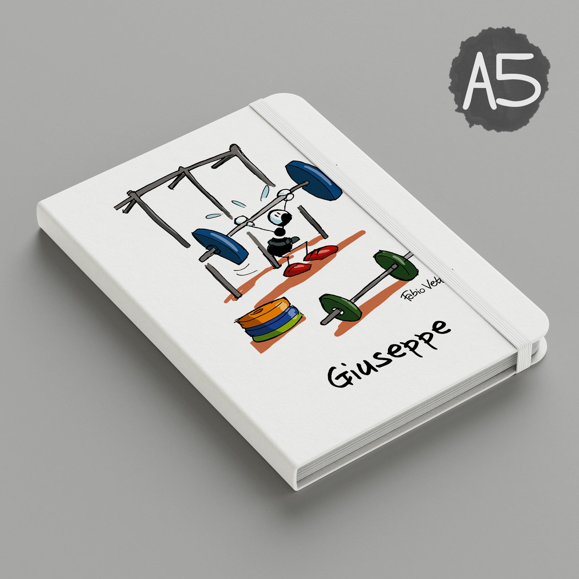 Notebook Personalizzato soggetto "Pesi"