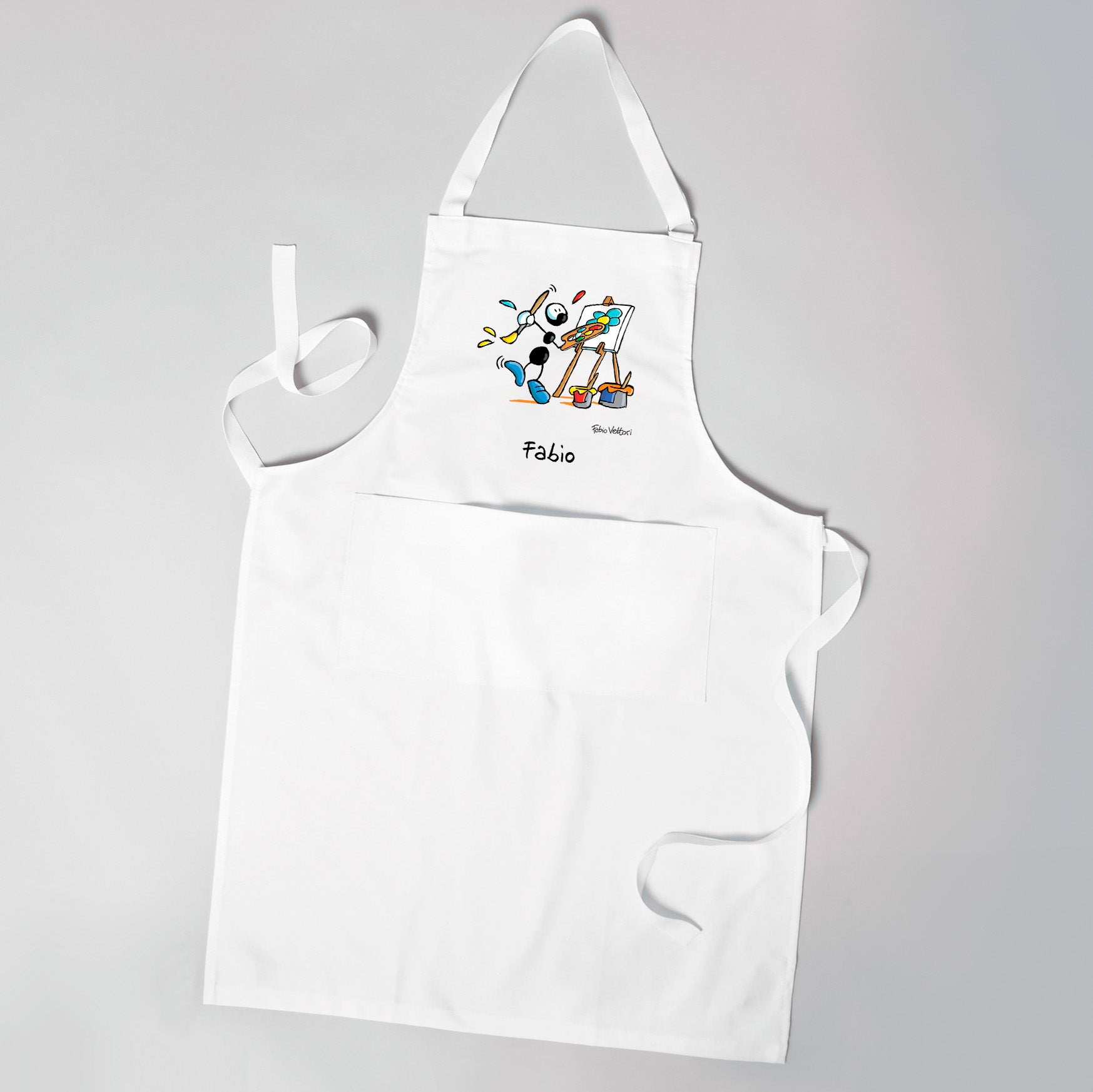 Grembiule Da Cucina Con Stampa Interista - Pettorina, Tasca, Regalo Per Tifosi Calcio, 87x60 Cm - Foto 14