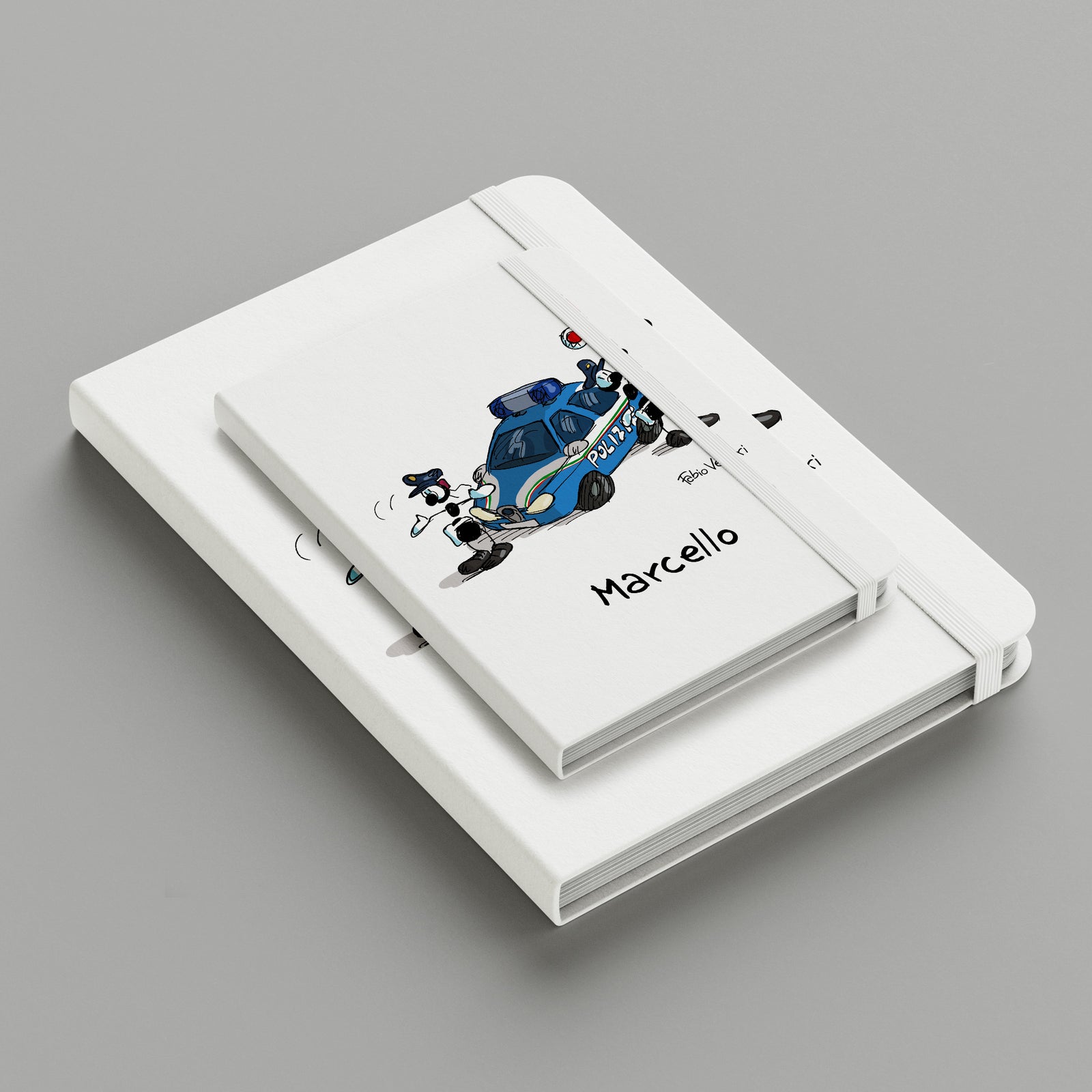 Personalized notebook with "Police" theme