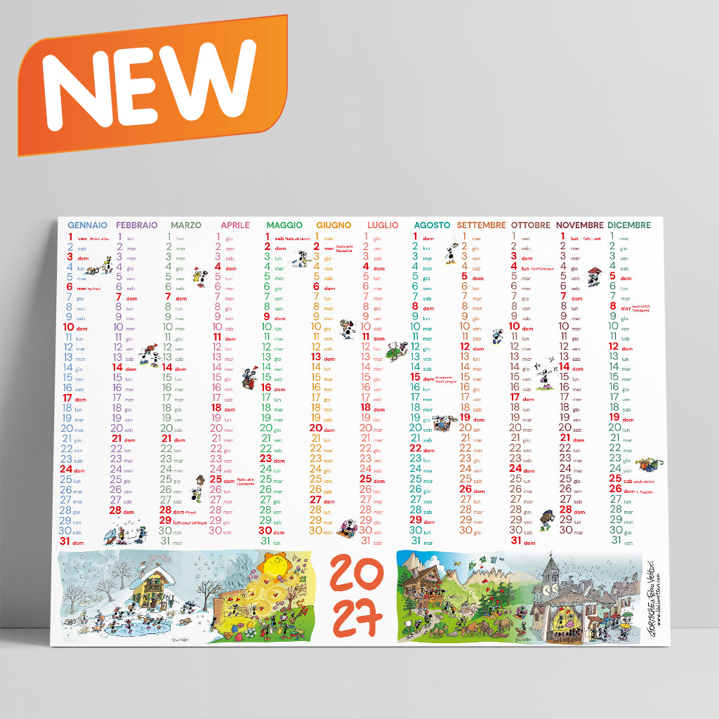 Calendario Poster 2027 delle Formiche di Fabio Vettori