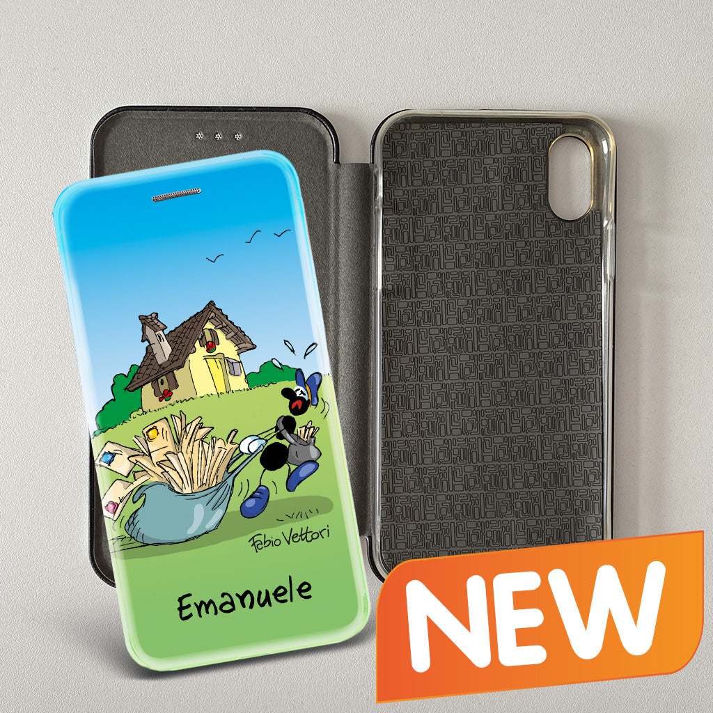 Customized artistic cover for Smartphone subject "Aquarium" model with "Book" opening