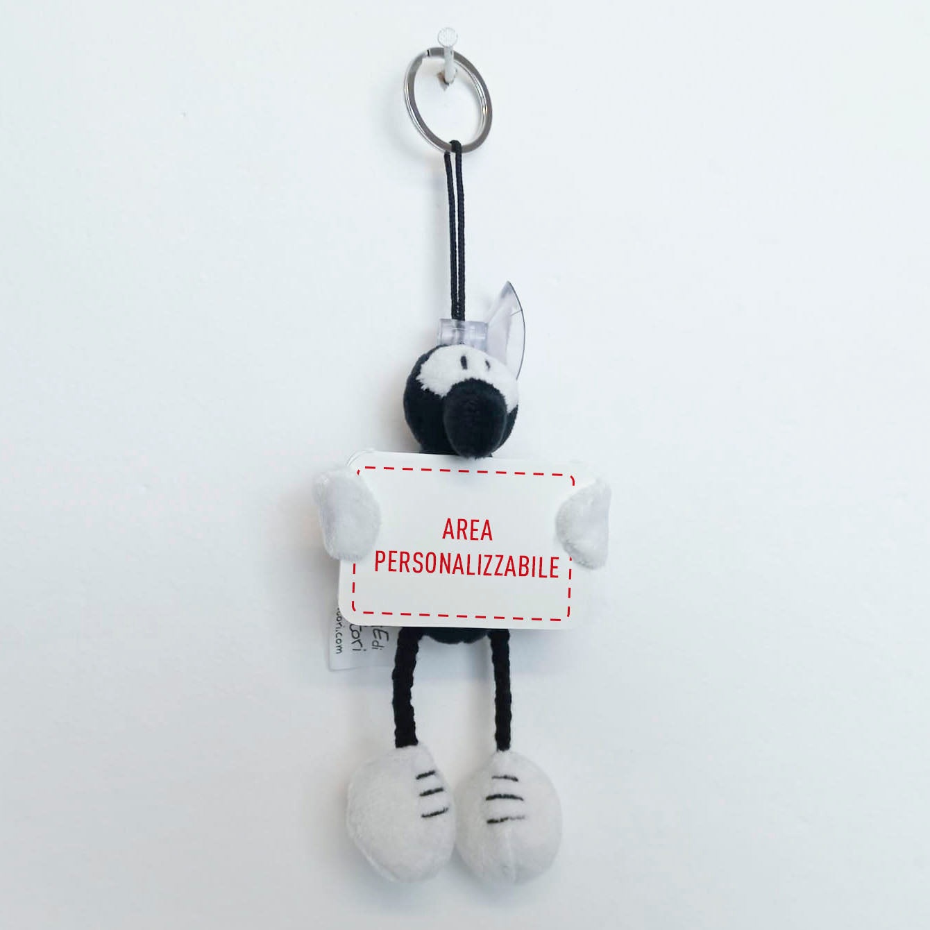 Pupazzo Peluche Formichina con Portachiavi e Ventosa con Cartellino Personalizzabile