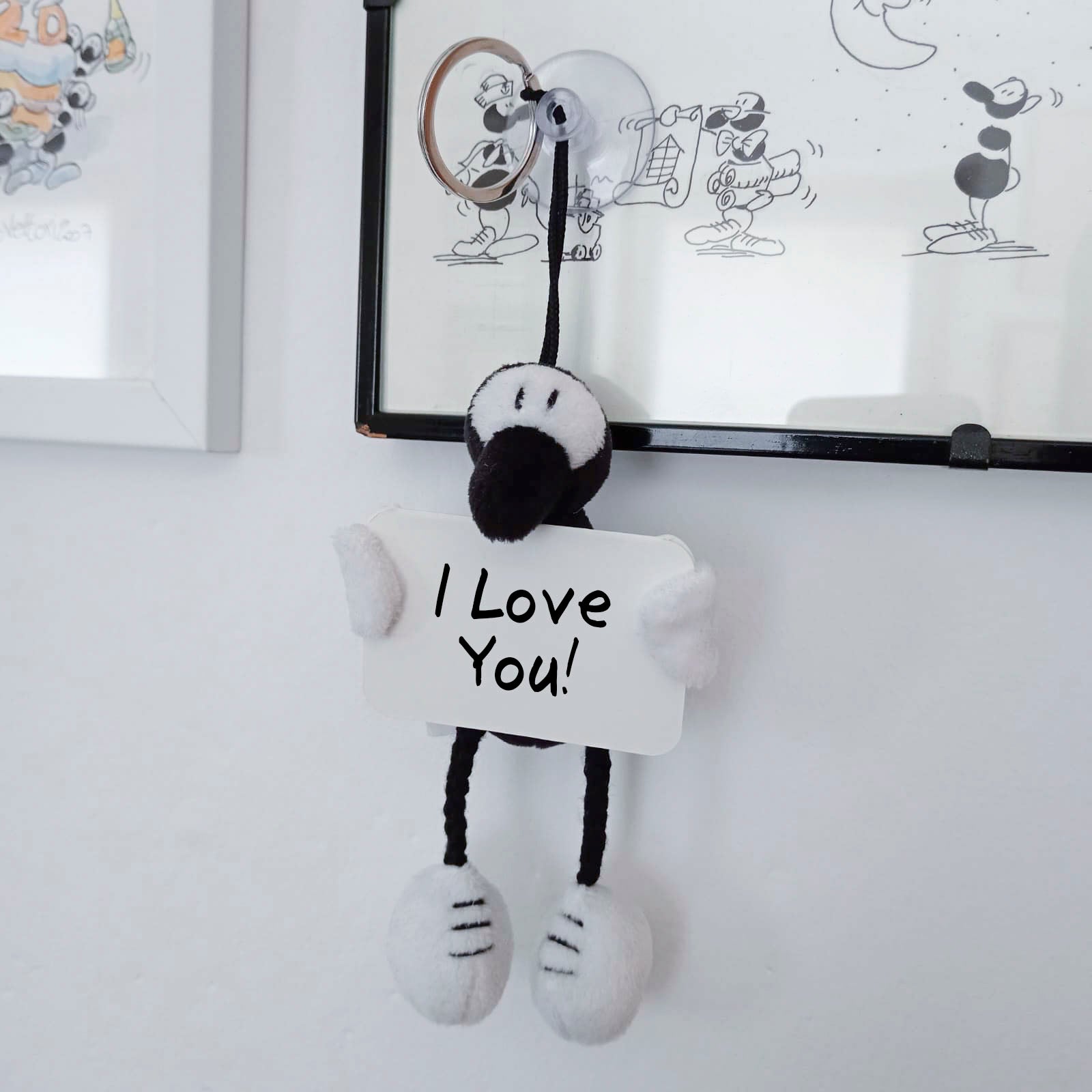 Pupazzo Peluche Formichina con Portachiavi e Ventosa con Cartellino Personalizzabile