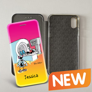 Cover artistica per Smartphone Personalizzata soggetto "Radiologa" modello con apertura "a Libro"