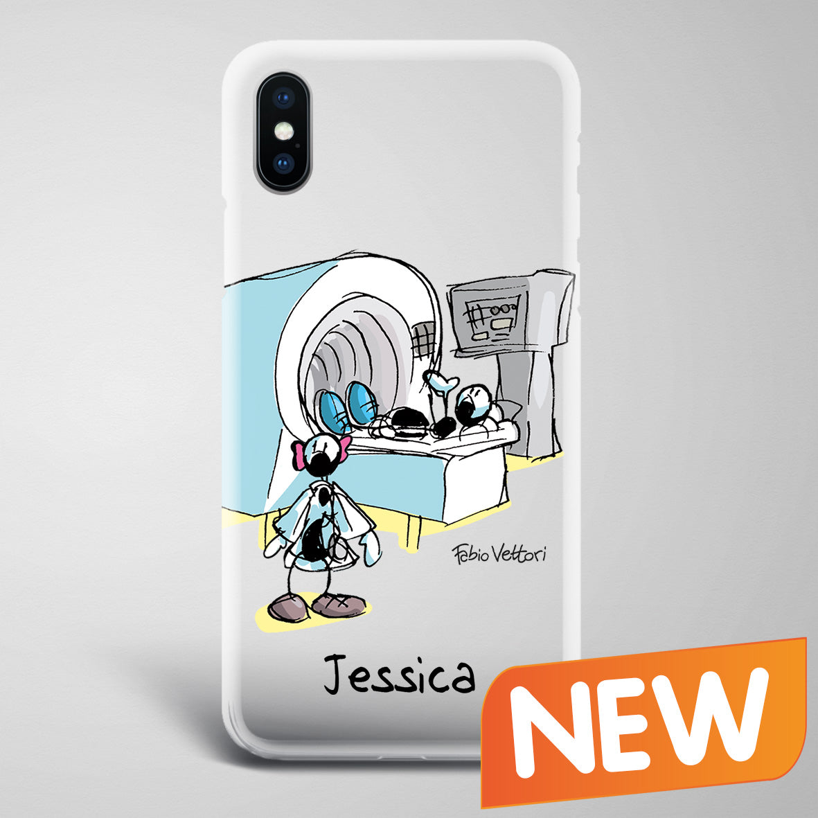 Cover artistica per Smartphone Personalizzata Radiologa