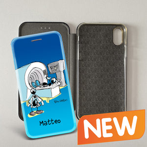 Cover artistica per Smartphone Personalizzata soggetto "Radiologo" modello con apertura "a Libro"
