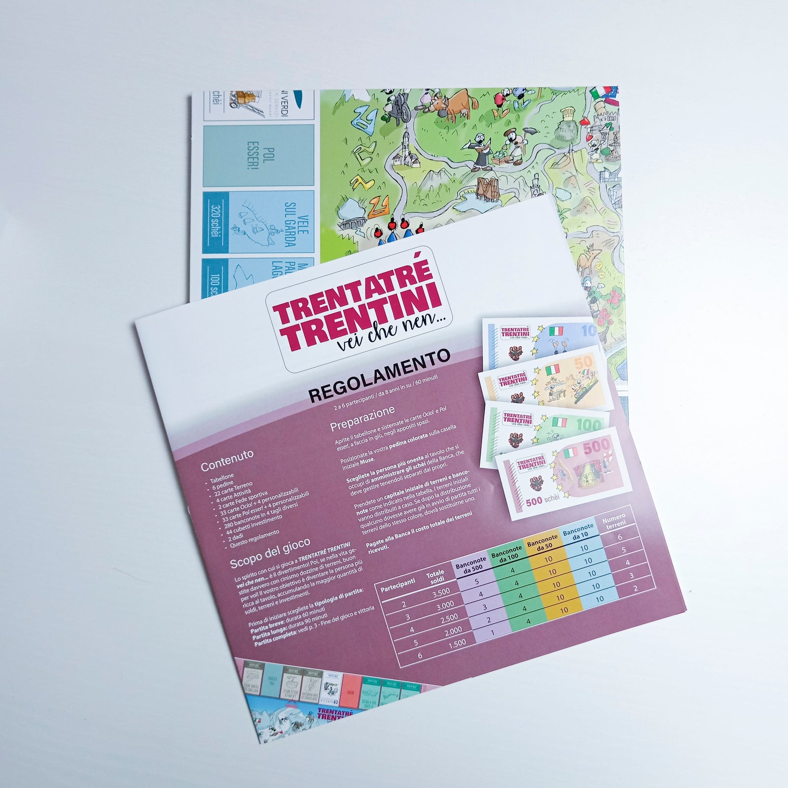 Board game "Thirty-three Trentini... you see what nen..." Illustrated by Le Formiche di Fabio Vettori