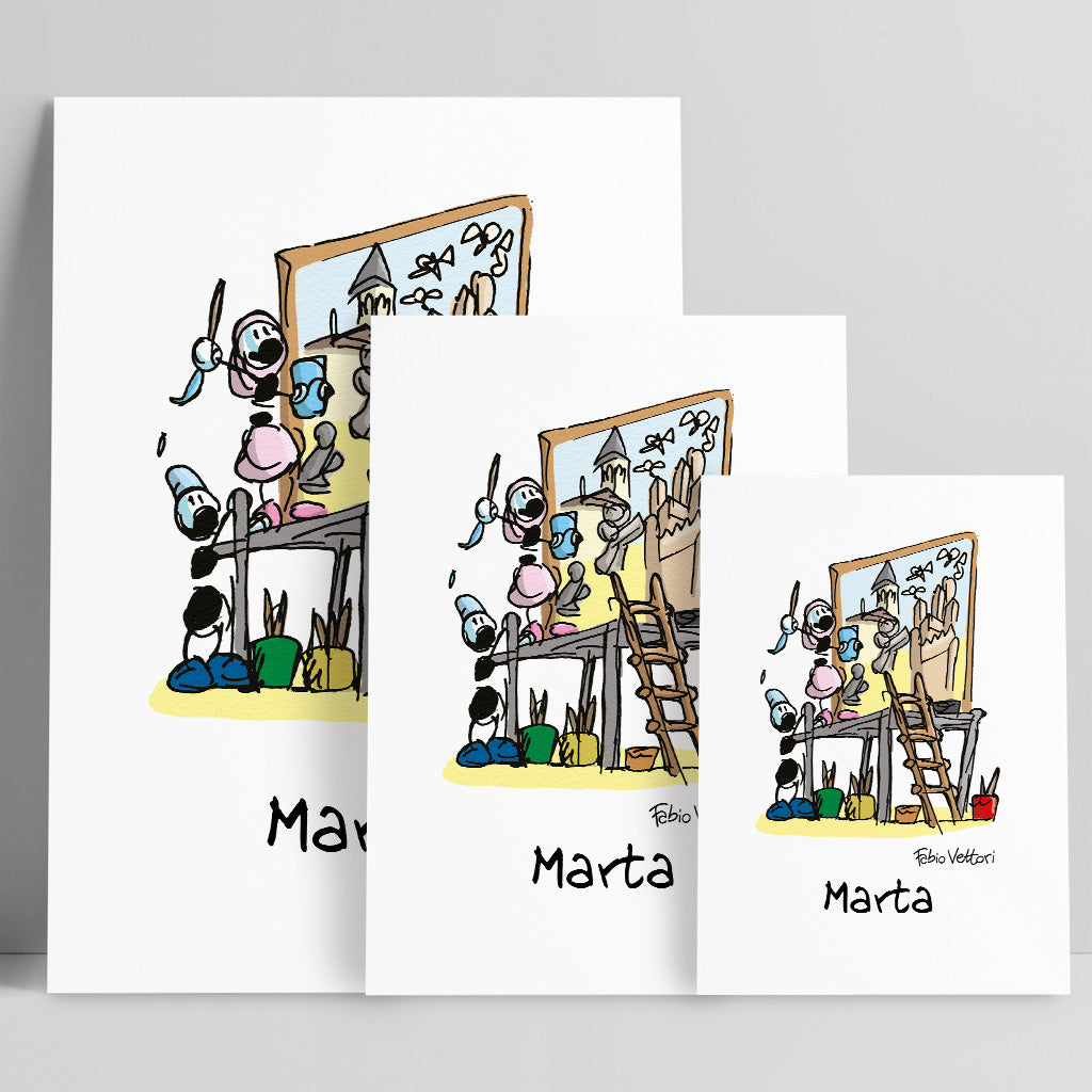 Stampa su poster personalizzata soggetto "Restauratori"