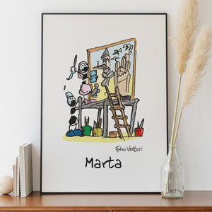 Stampa su poster personalizzata soggetto "Restauratori"