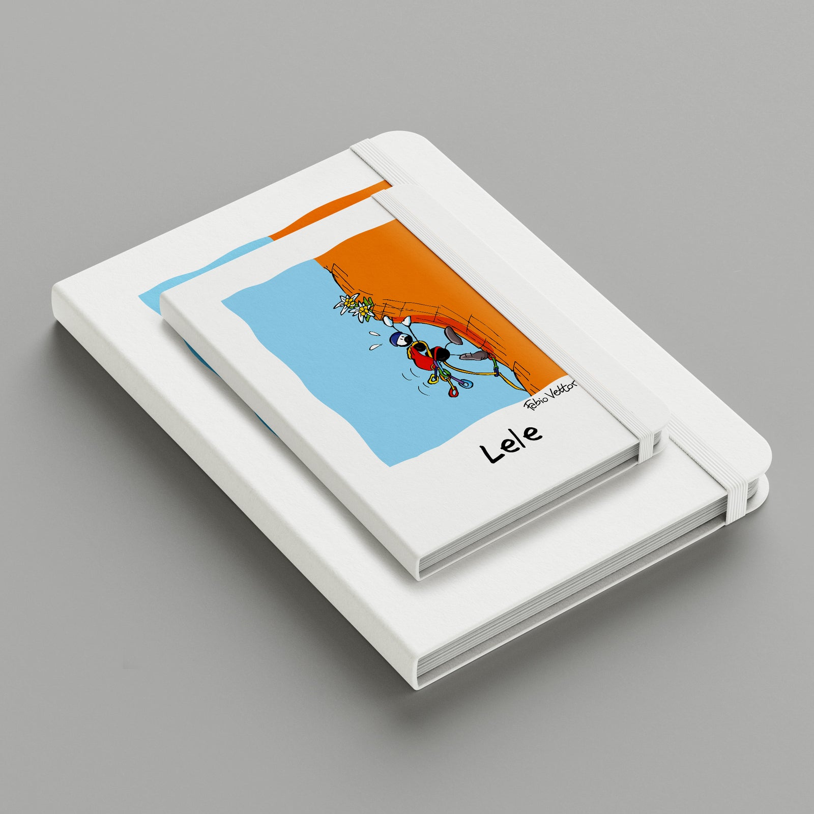 Personalized notebook with "Rock climber" theme