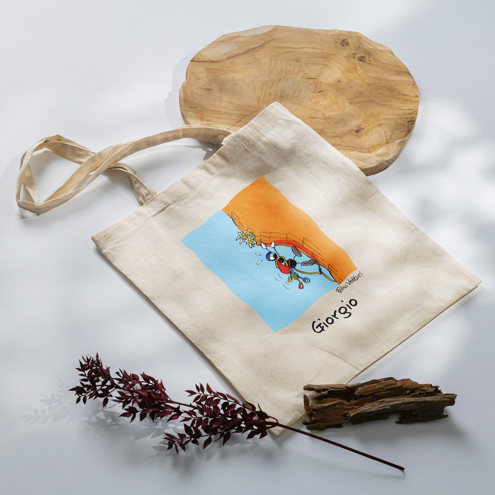 Shopper Personalizzata "Rocciatore"
