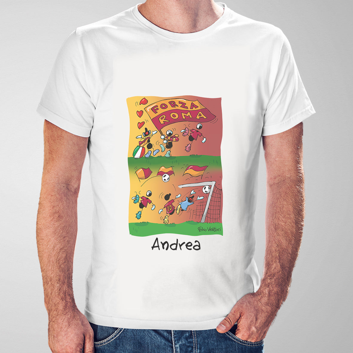 T-Shirt Personalizzata "Forza Roma"