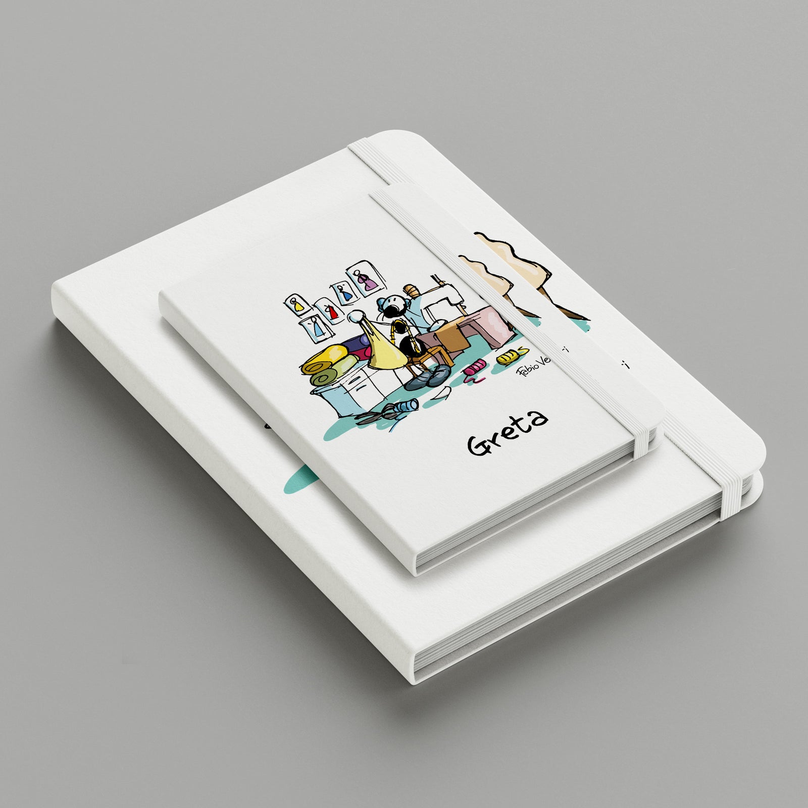 Personalized notebook with "Seamstress" theme