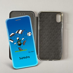 Artistic cover for Smartphone Personalized "Police" subject, model with "book" opening