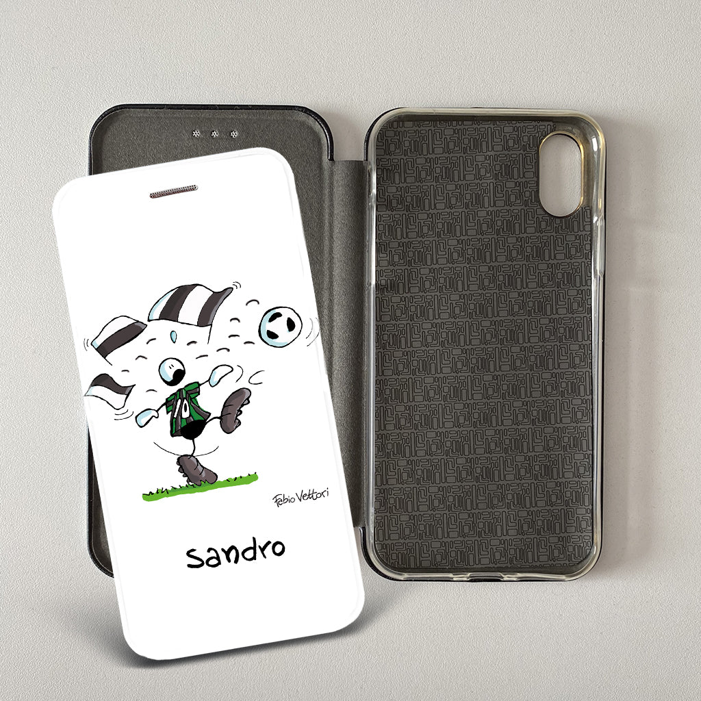 Artistic cover for Smartphone Personalized "Police" subject, model with "book" opening