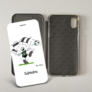 Artistic cover for Smartphone Personalized "Police" subject, model with "book" opening