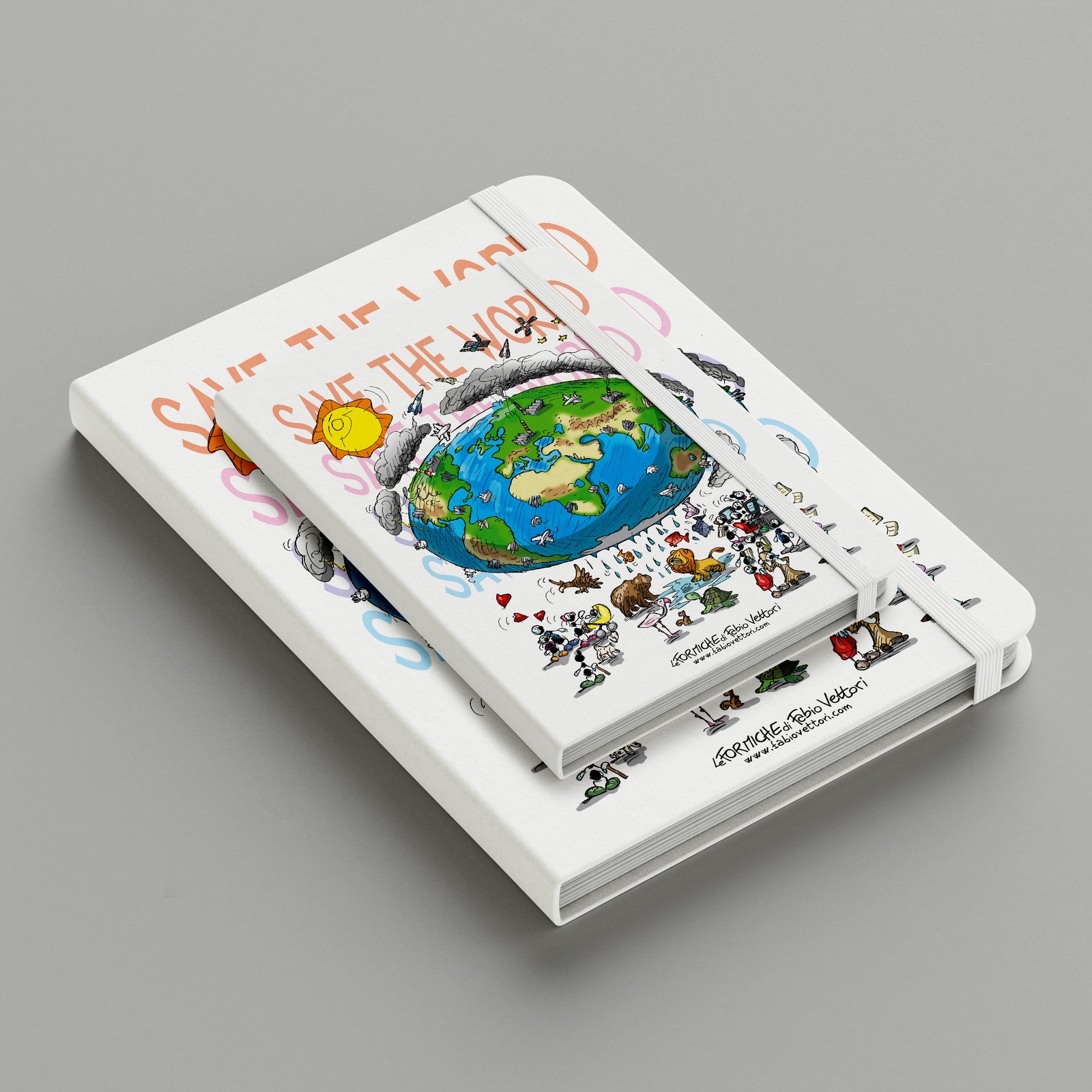 Notebook subject "Save the world"