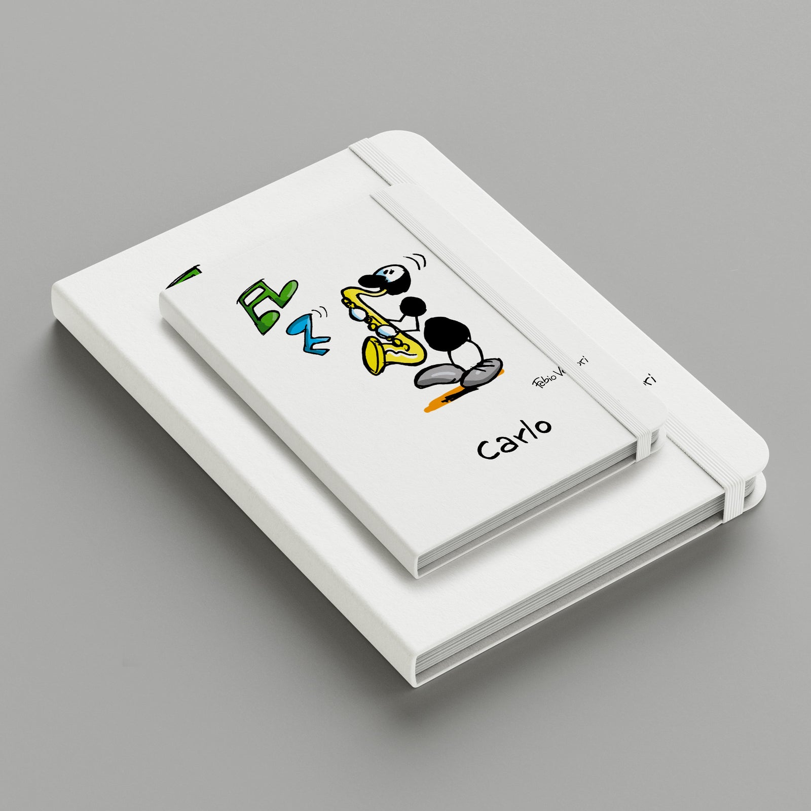 Personalized notebook with "Sax" theme