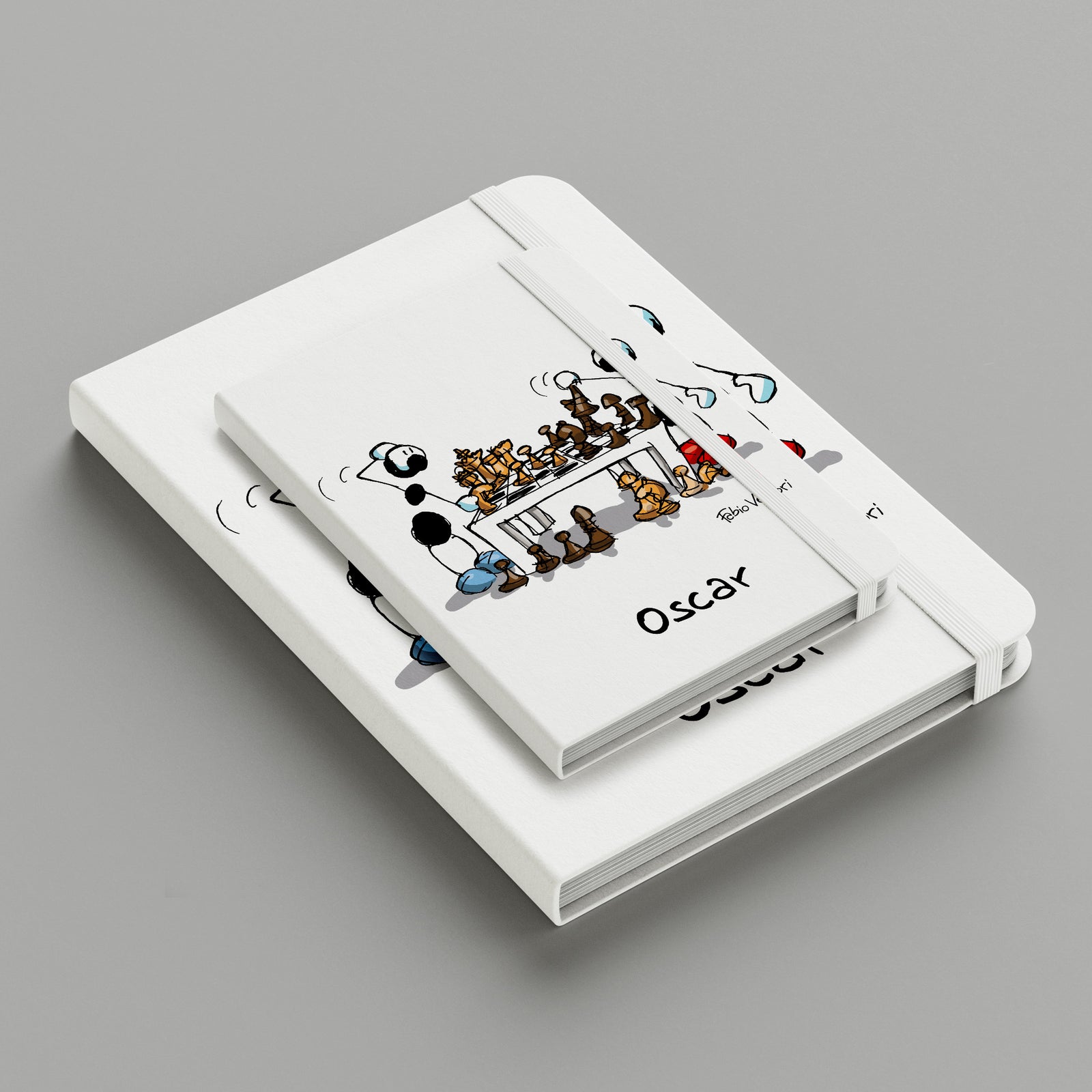 Personalized notebook with "Chess" theme