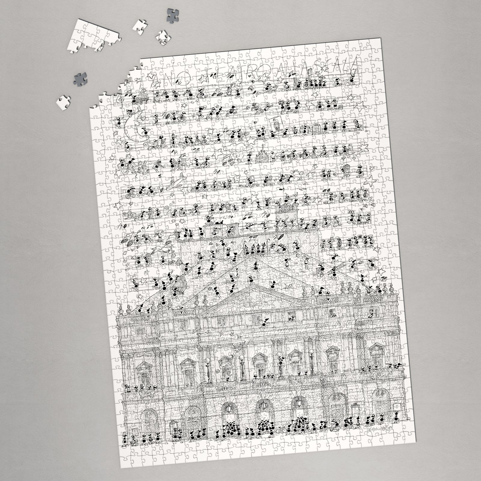 Puzzle "Scala di Milano" 1080 pezzi